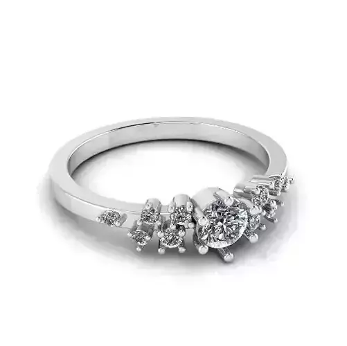Engagement halo rings Model 4133 3D print model