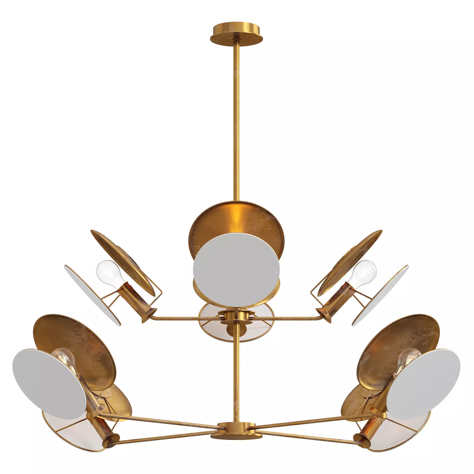 Antique Brass Osiris Chandelier by Luxdeco 3D model_0