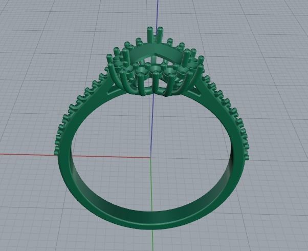 Heart ring Model 4132 3D print model_4