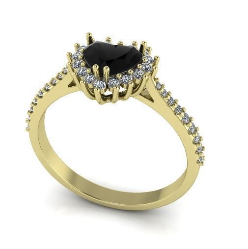 Heart ring Model 4132 3D print model_1