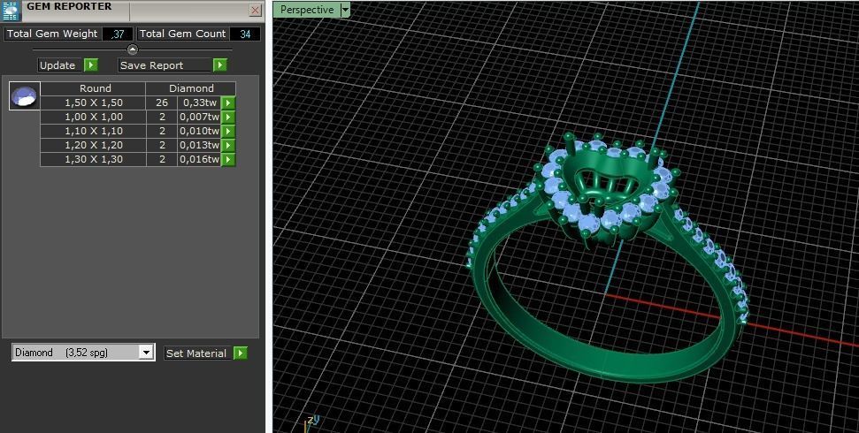 Heart ring Model 4132 3D print model_8