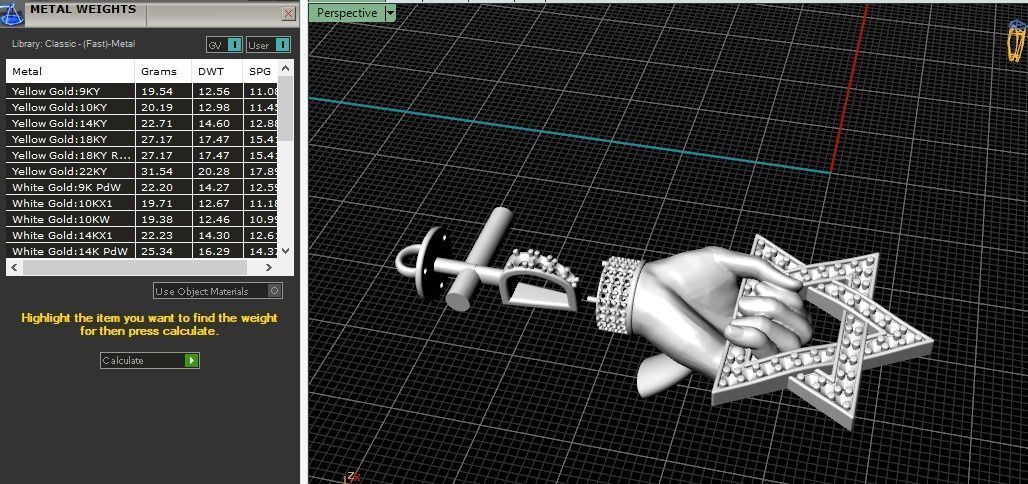 Star of David pendant Model 4131 3D print model_7