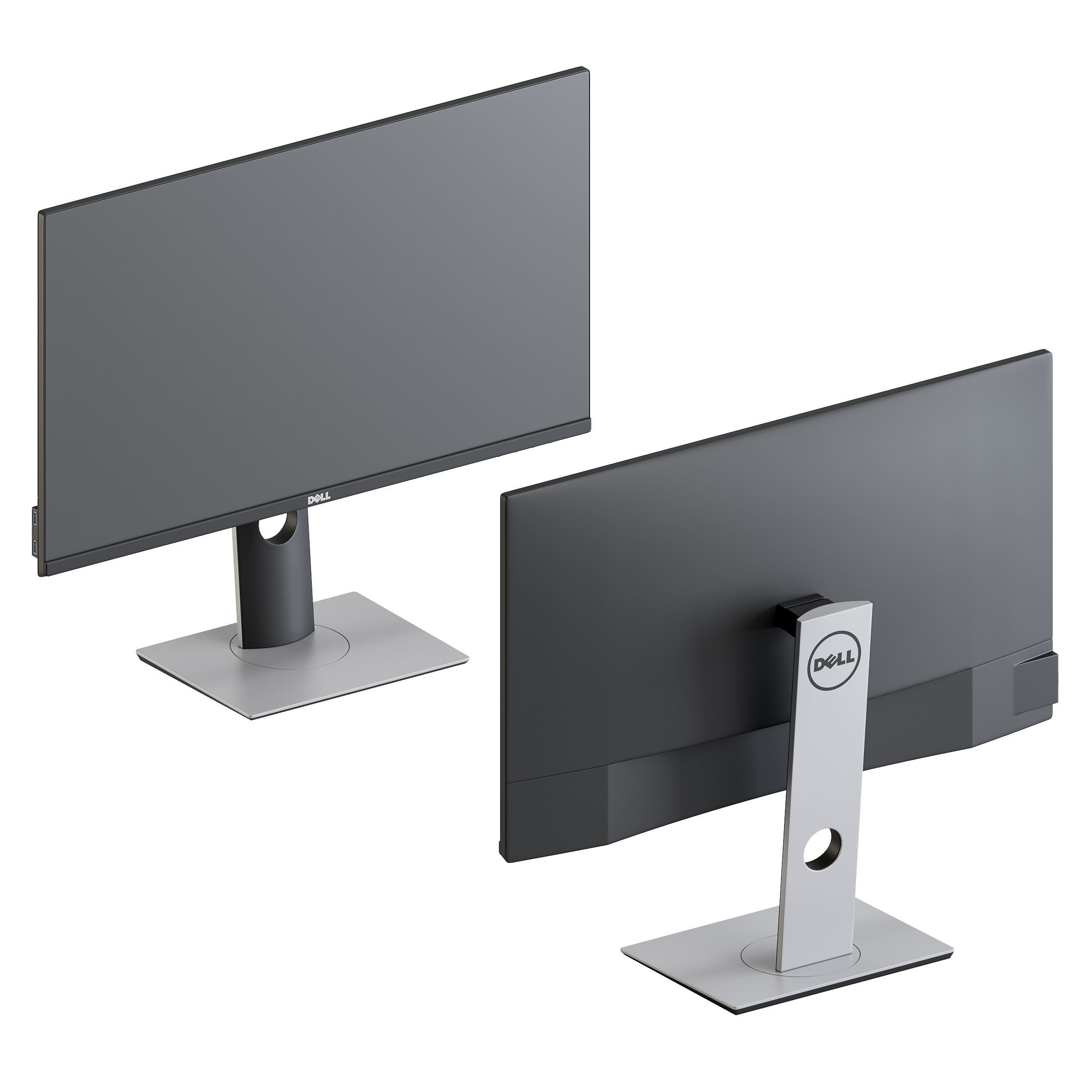 Workplace Set 1 3D model_1