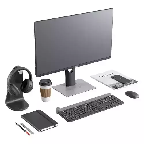 Workplace Set 1 3D model