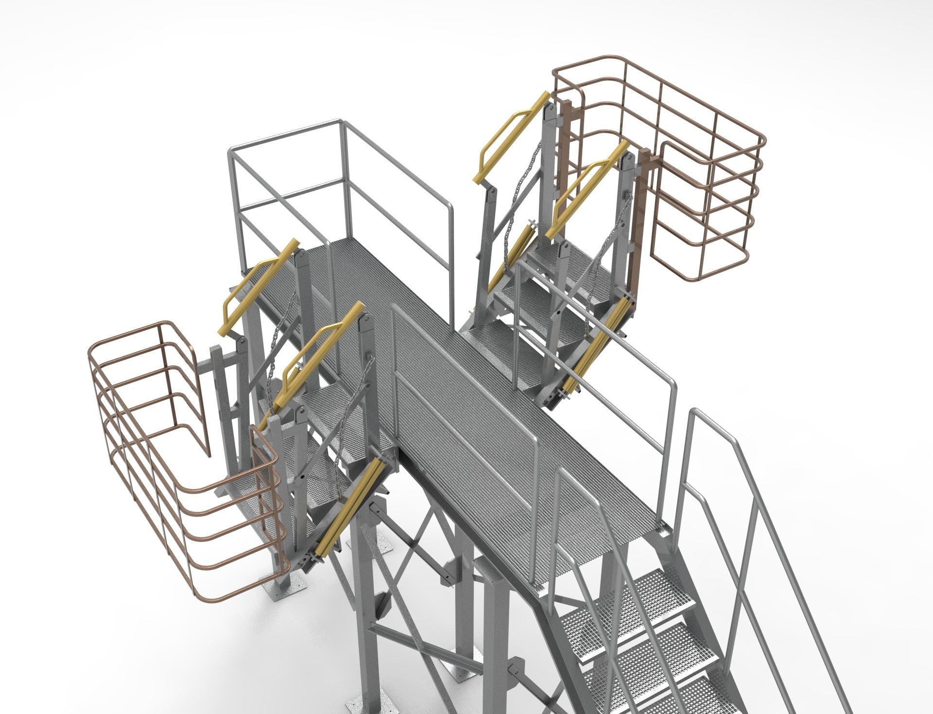 Folding Stairs from a tanker 2 3D print model_5
