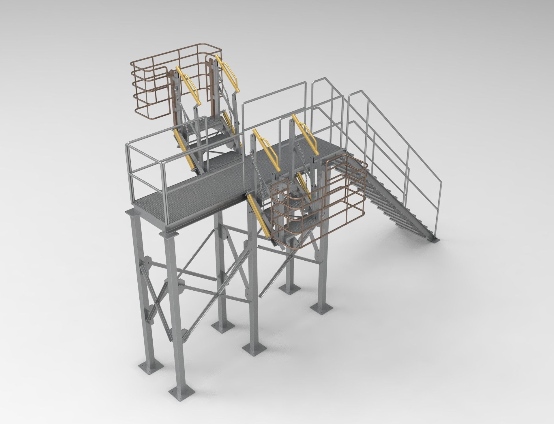 Folding Stairs from a tanker 2 3D print model_1