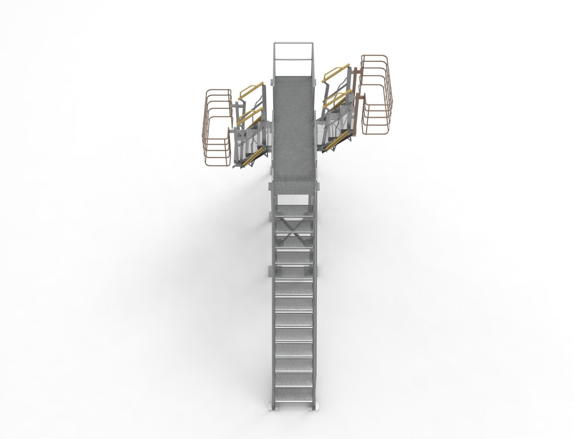 Folding Stairs from a tanker 2 3D print model_4