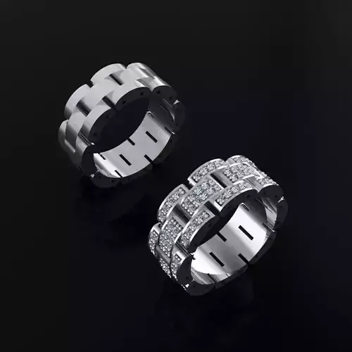 Rolls Thick Bands 3D print model