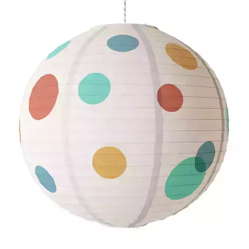 Habitat Spot pendant paper lampshade 3D model
