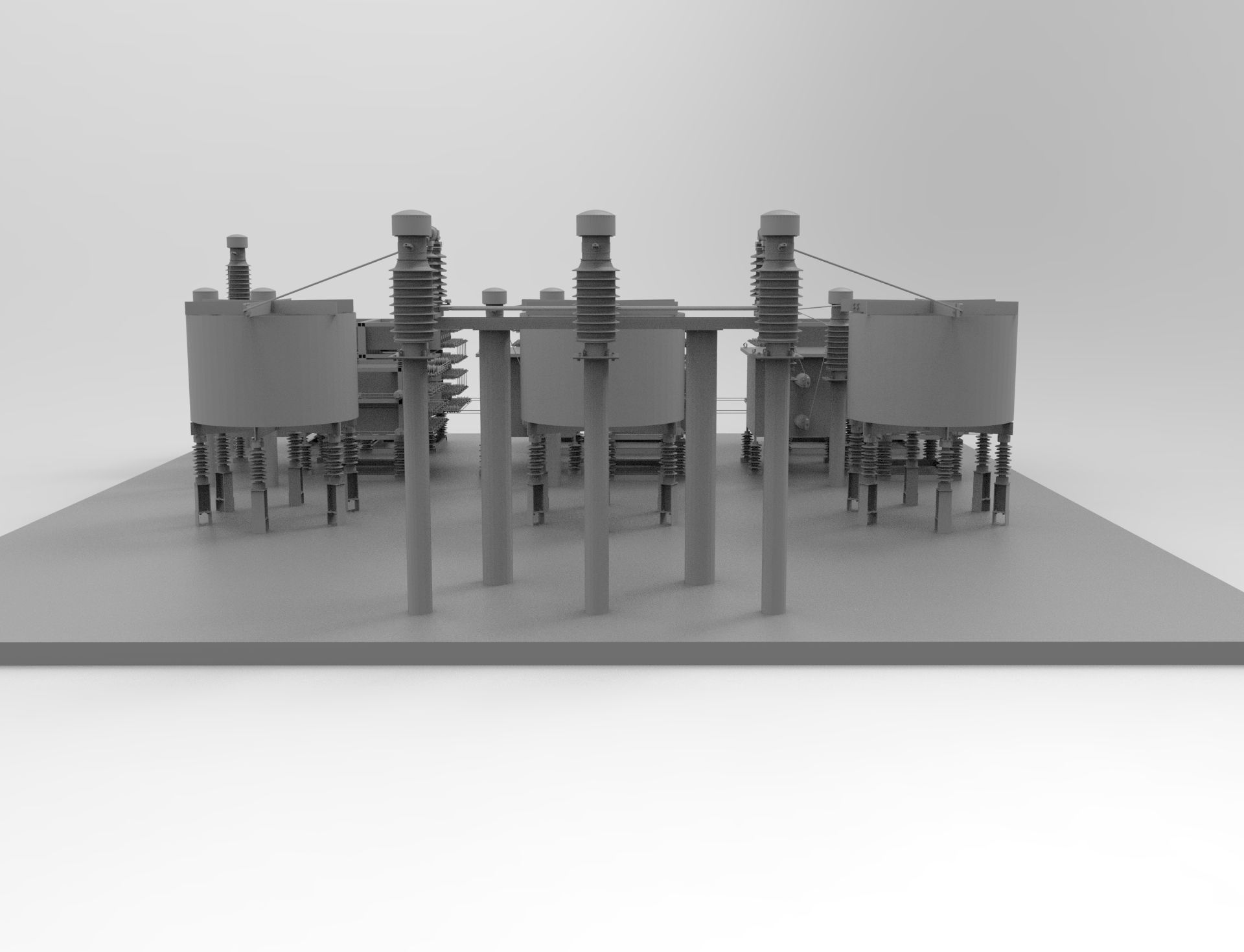 Capacitor Bank Layout 3D print model_7