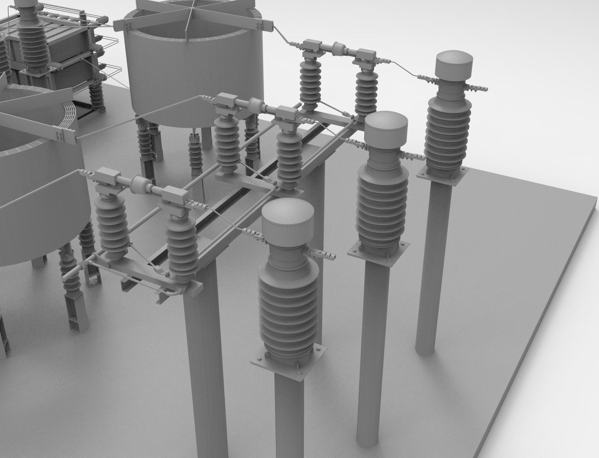 Capacitor Bank Layout 3D print model_3