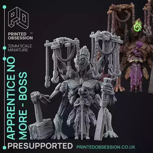 Apprentice no More - 3D Printable TTRPG - PRESUPPORTED - 32mm 3D print model