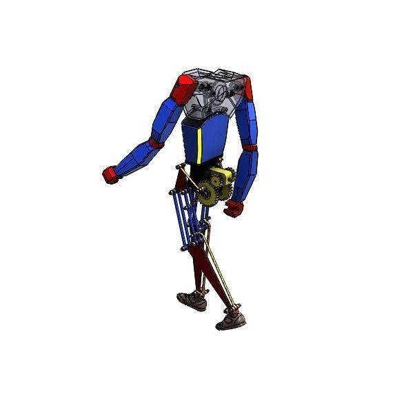 Humanoid Model - Walking Performance  3D print model_3