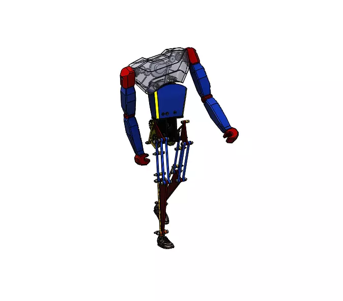 Humanoid Model - Walking Performance  3D print model_0