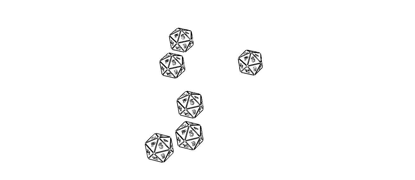 20 Sided Game Dice 6 Colors 3D print model_34