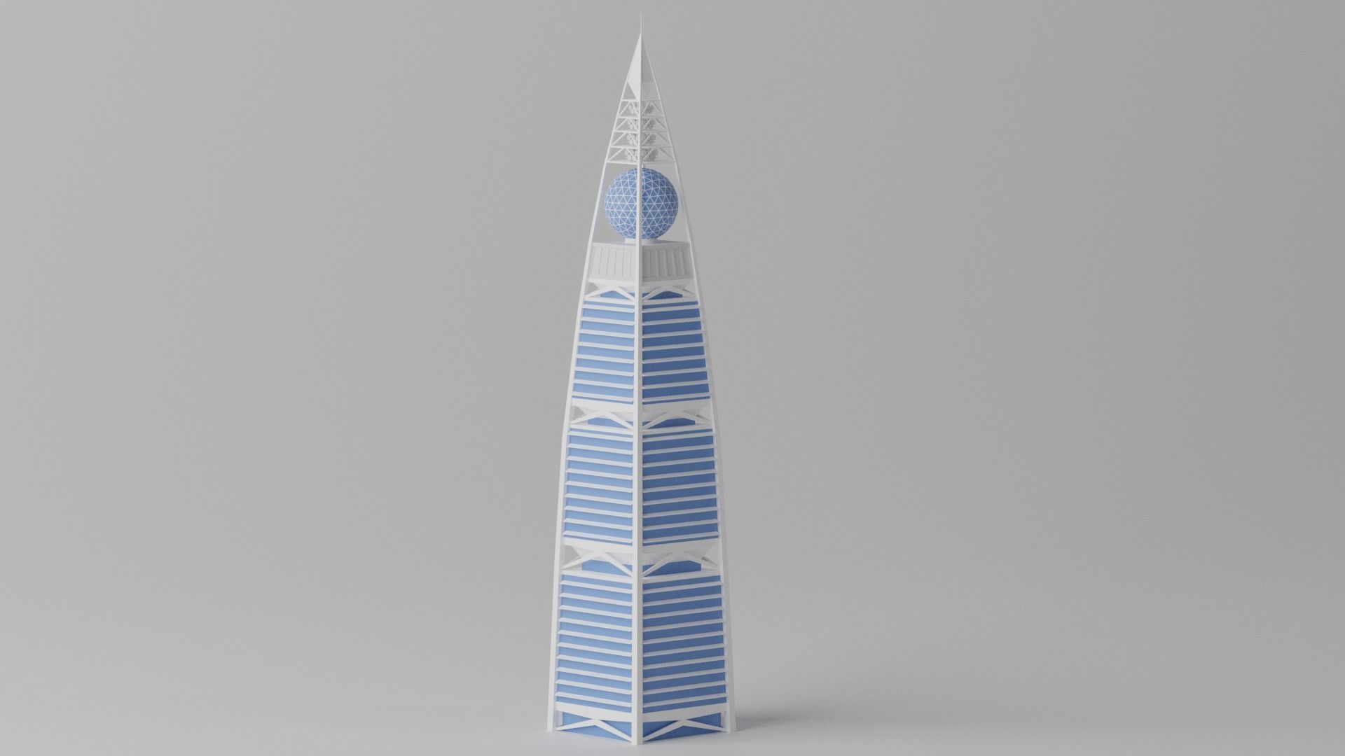 Al Faisaliah Center Riyadh Saudi Arabia 3D model_8