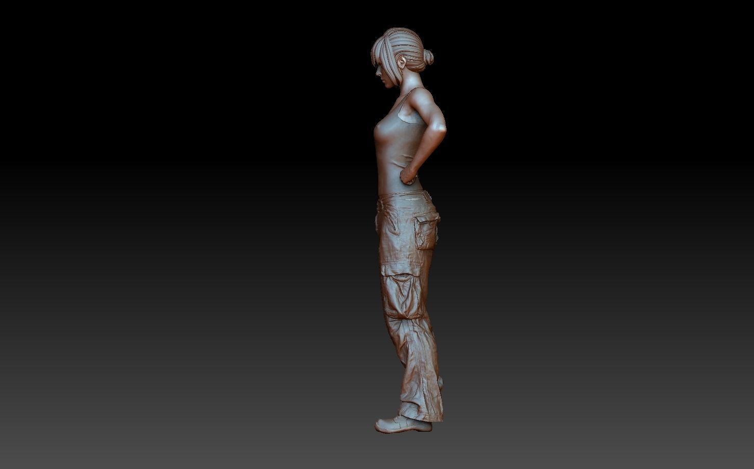 Maschinen krieger female pilot  3D print model_2