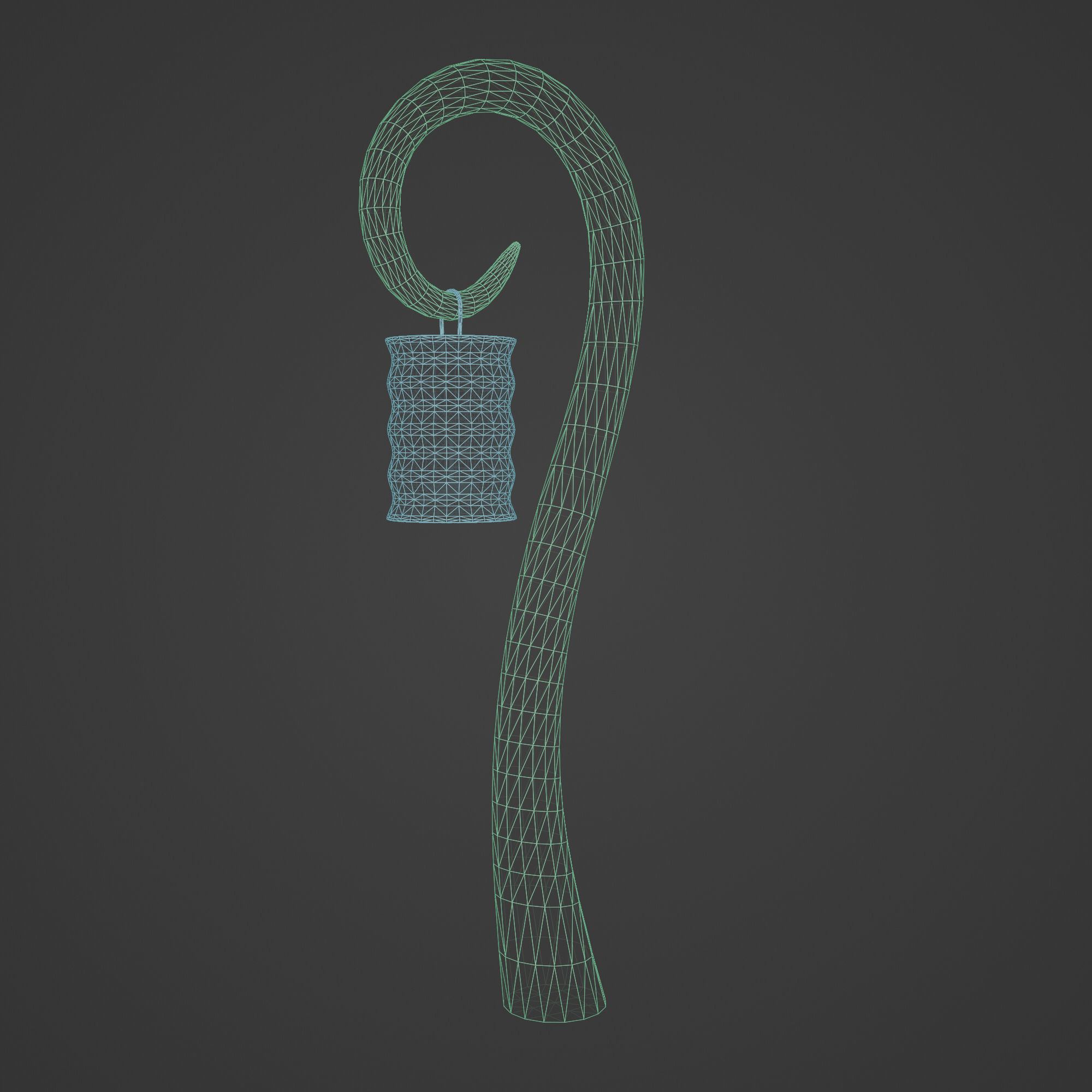 Fantasy Lamp Lantern Low-poly 3D model_5