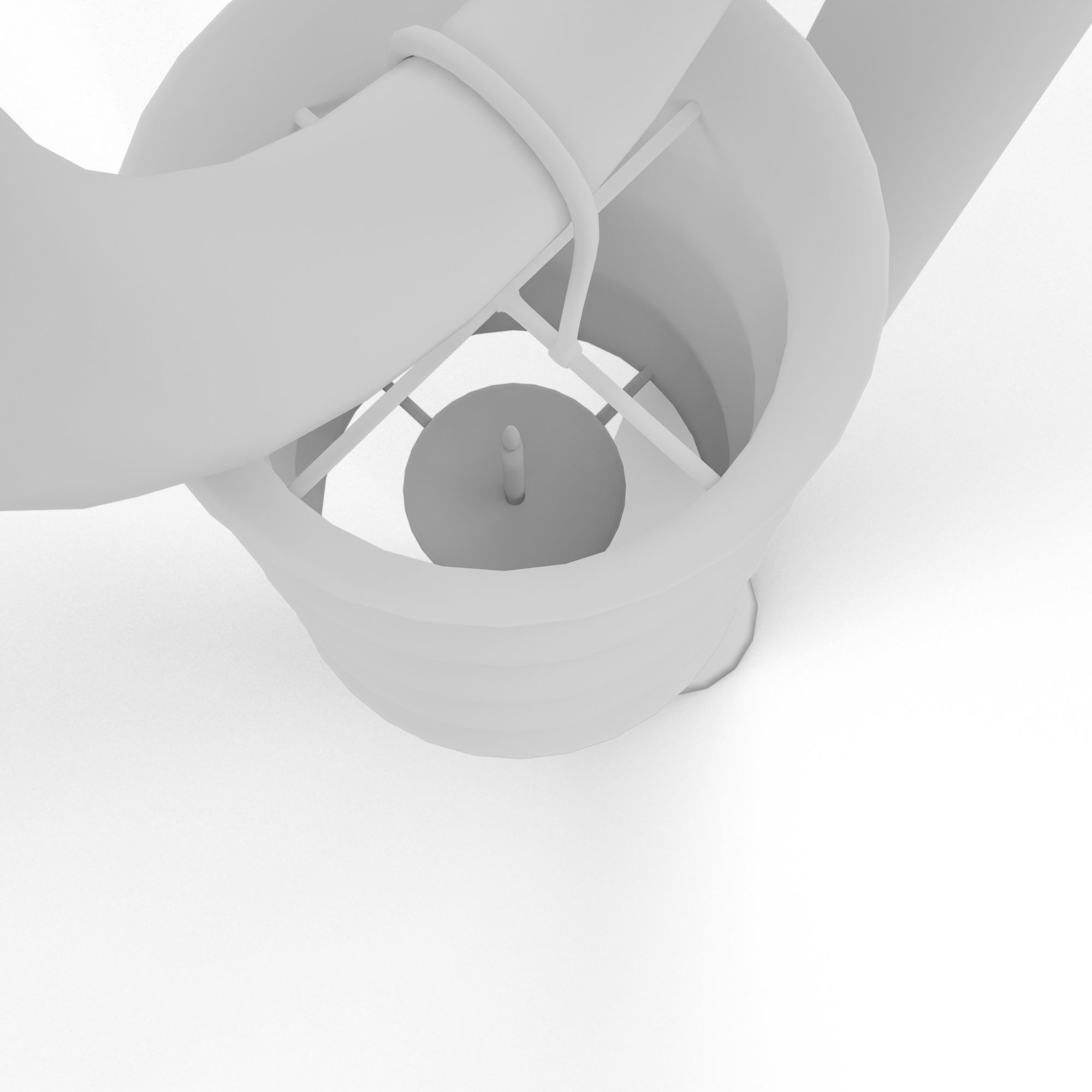 Fantasy Lamp Lantern Low-poly 3D model_7