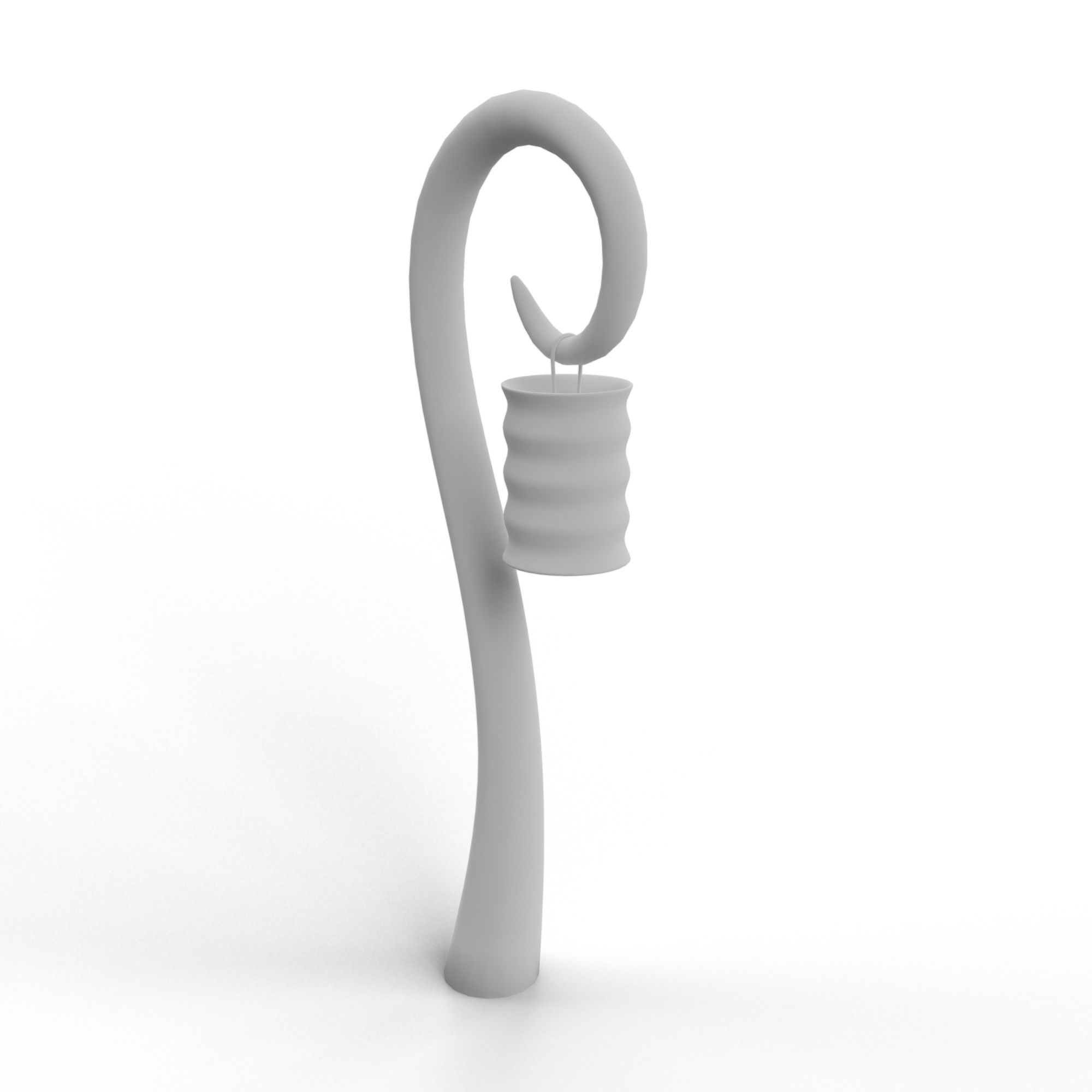 Fantasy Lamp Lantern Low-poly 3D model_1