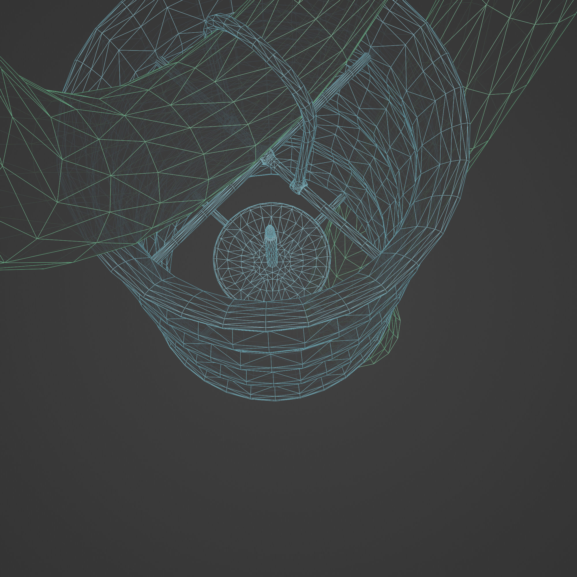 Fantasy Lamp Lantern Low-poly 3D model_8