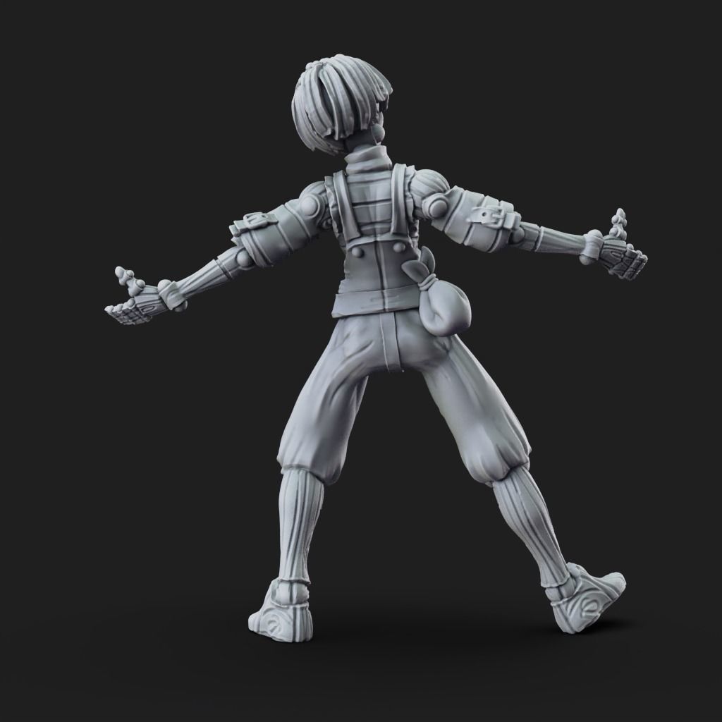 Lucky 2 Forms - 3D Printable TTRPG - PRESUPPORTED - 32mm Scale 3D print model_17