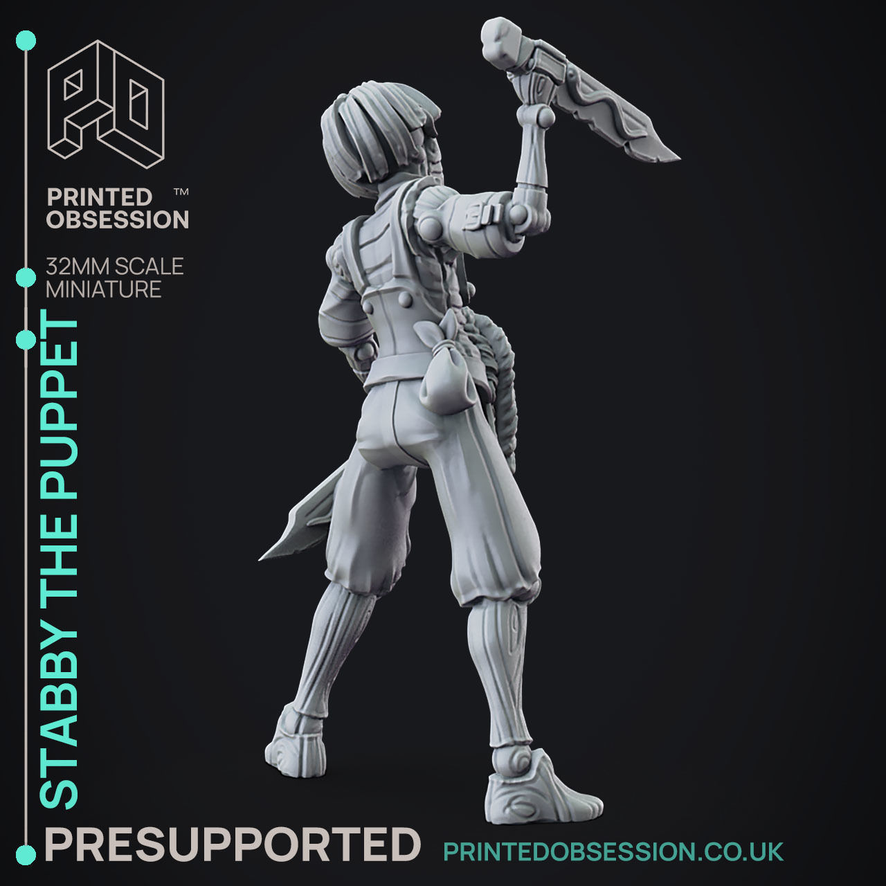 Lucky 2 Forms - 3D Printable TTRPG - PRESUPPORTED - 32mm Scale 3D print model_16