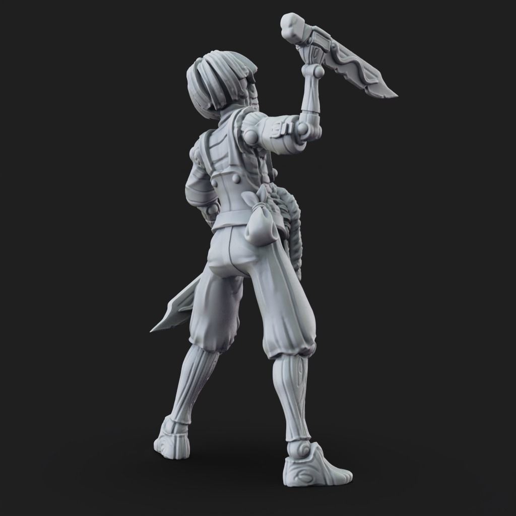 Lucky 2 Forms - 3D Printable TTRPG - PRESUPPORTED - 32mm Scale 3D print model_10