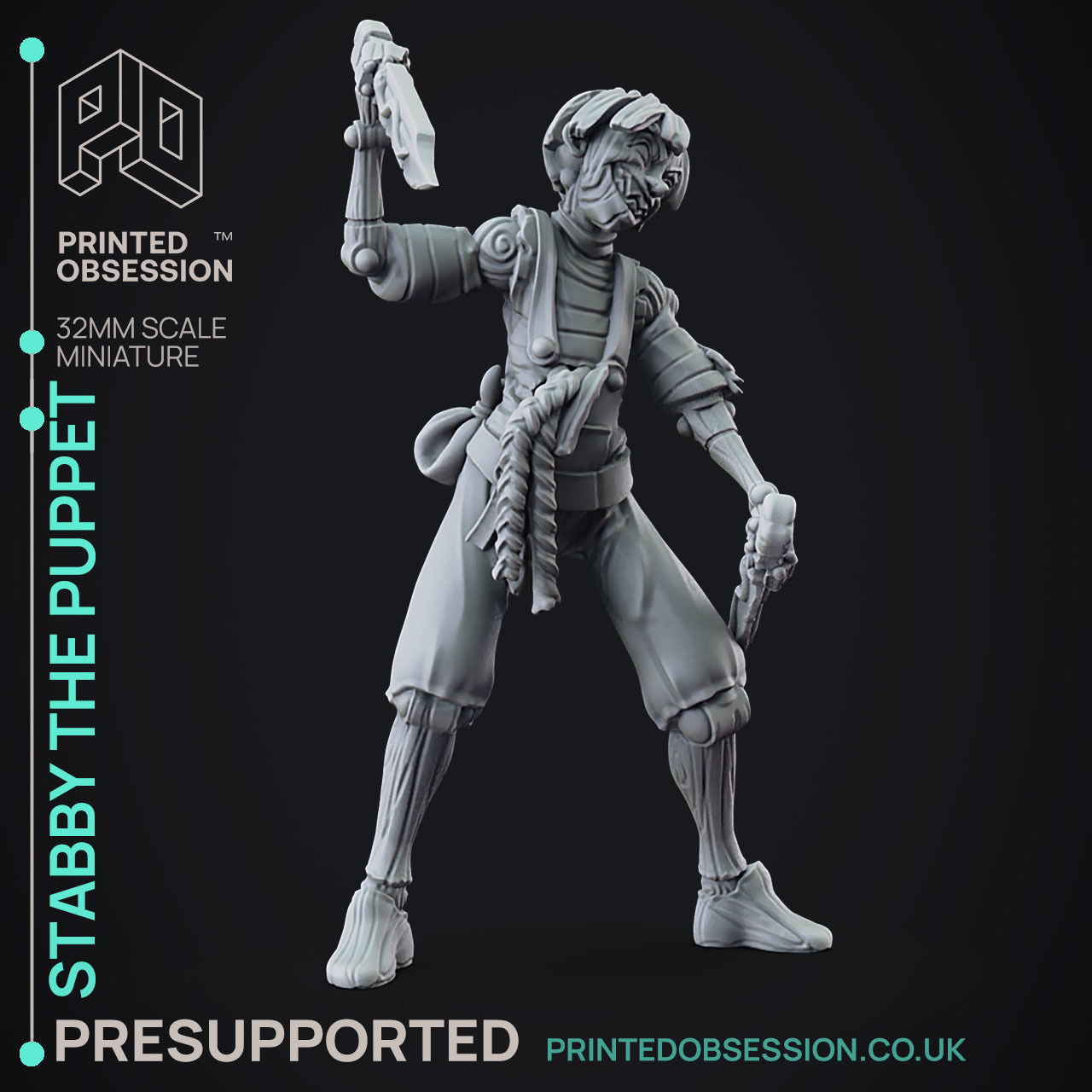 Lucky 2 Forms - 3D Printable TTRPG - PRESUPPORTED - 32mm Scale 3D print model_19