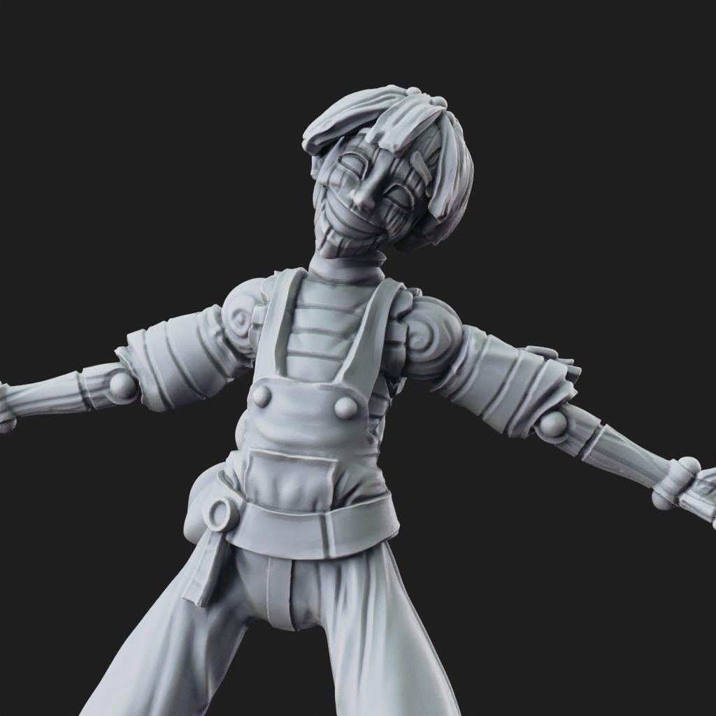 Lucky 2 Forms - 3D Printable TTRPG - PRESUPPORTED - 32mm Scale 3D print model_13
