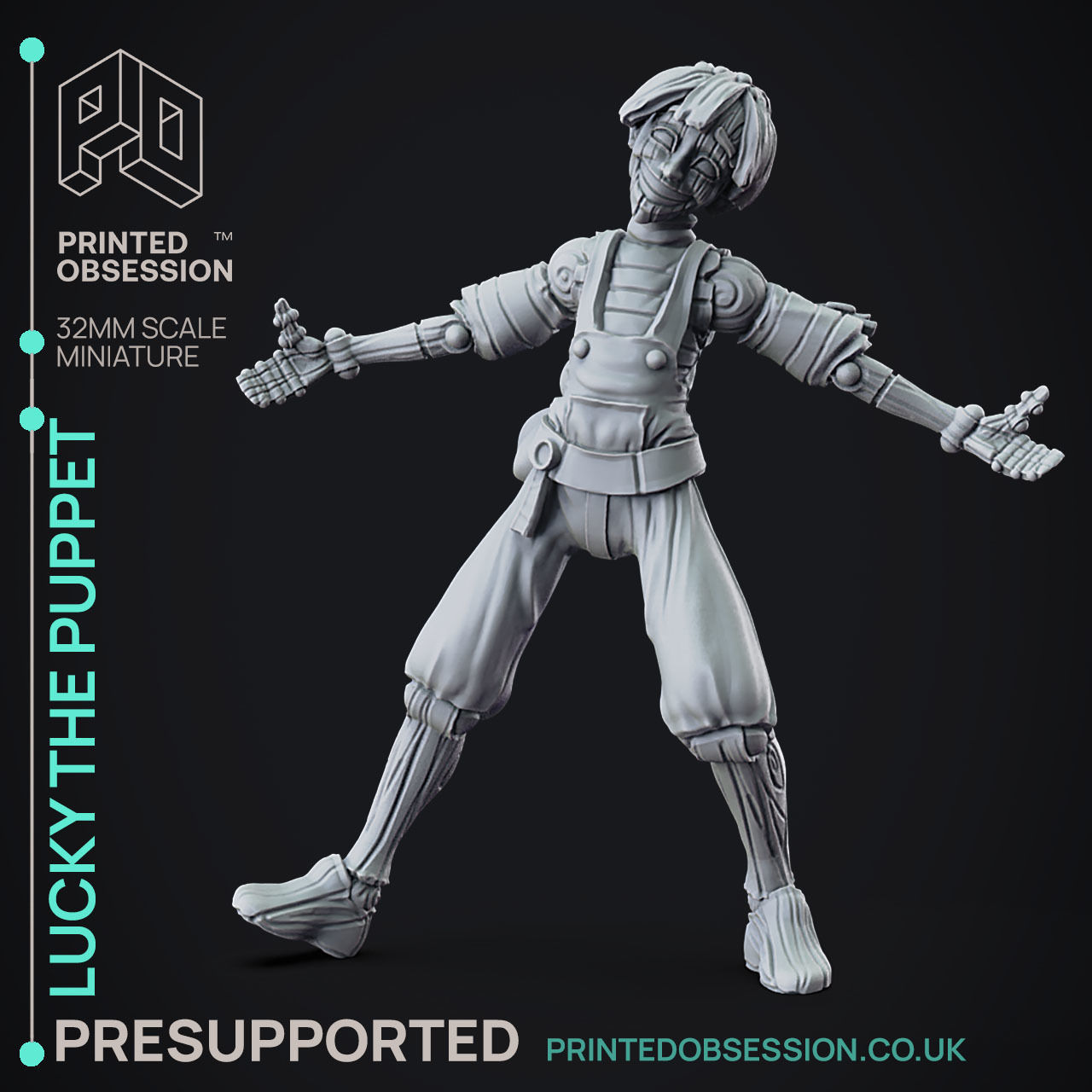 Lucky 2 Forms - 3D Printable TTRPG - PRESUPPORTED - 32mm Scale 3D print model_2