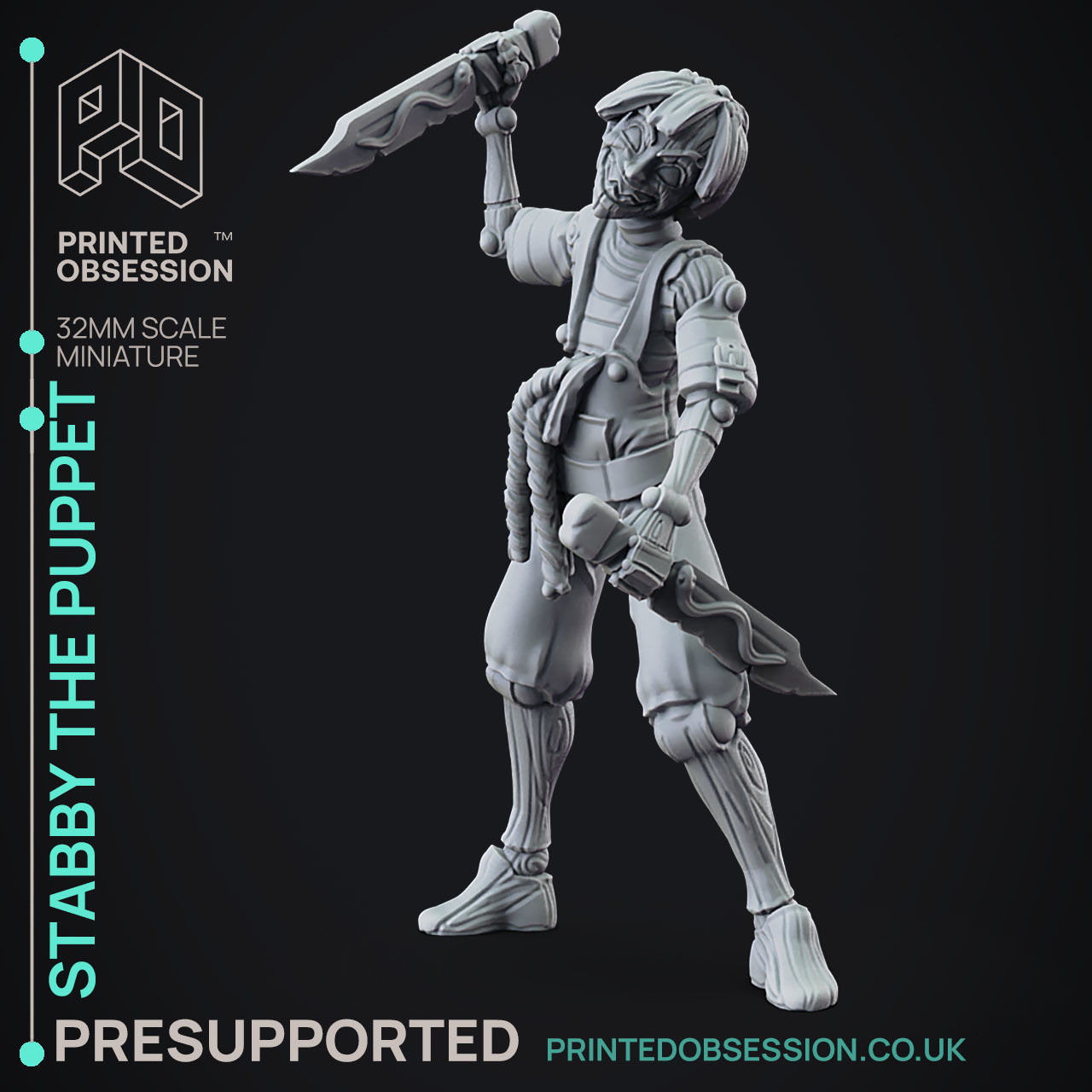 Lucky 2 Forms - 3D Printable TTRPG - PRESUPPORTED - 32mm Scale 3D print model_14