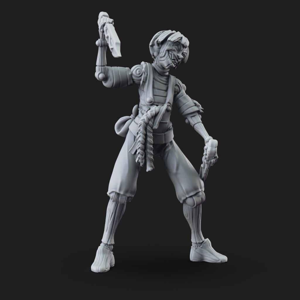 Lucky 2 Forms - 3D Printable TTRPG - PRESUPPORTED - 32mm Scale 3D print model_11