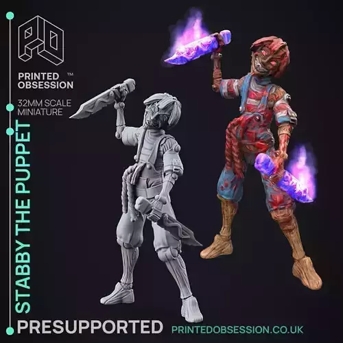 Lucky 2 Forms - 3D Printable TTRPG - PRESUPPORTED - 32mm Scale 3D print model