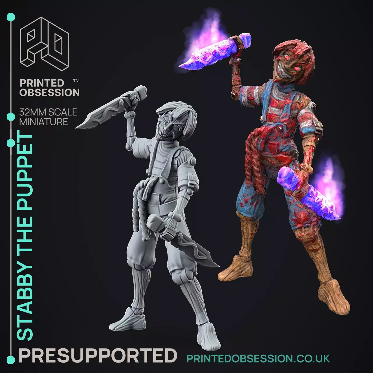 Lucky 2 Forms - 3D Printable TTRPG - PRESUPPORTED - 32mm Scale 3D print model_0