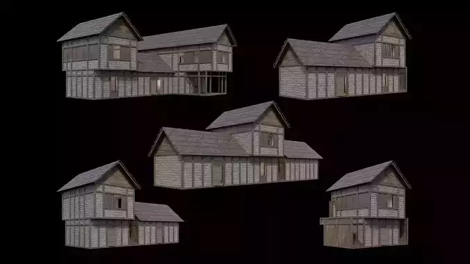 Medieval Village Pack  - 5 Assets - 4K Textures Game Ready