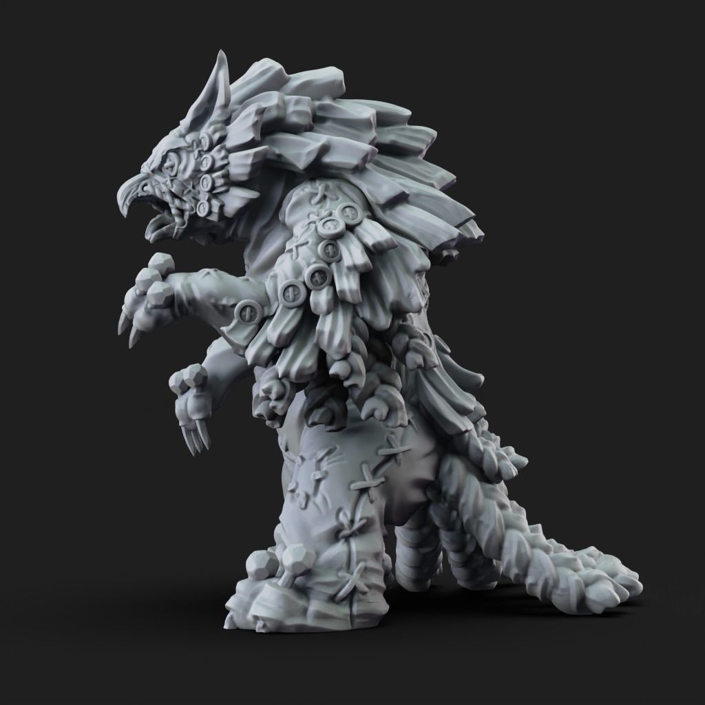 Owlbear Puppet -3D Printable TTRPG - PRESUPPORTED - 32mm Scale 3D print model_8