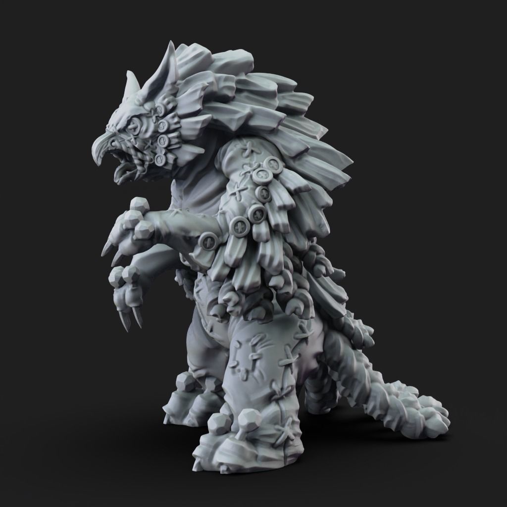 Owlbear Puppet -3D Printable TTRPG - PRESUPPORTED - 32mm Scale 3D print model_7