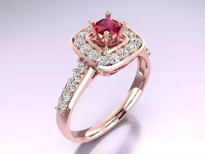 Diamond Ring - Womens Rings - N5106 3D print model