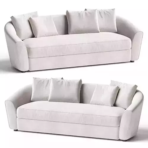 Perez 87 Upholstered Sofa 3d model 