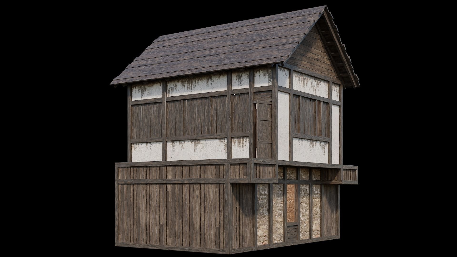 Medieval Village Pack  - 5 Assets - 4K Textures Game Ready Low-poly 3D model_31