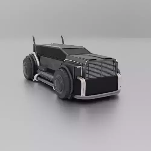 Blender truck 3D model