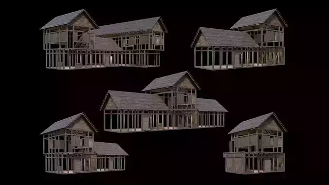 Medieval Village Pack  - 5 Assets - 4K Textures Game Ready