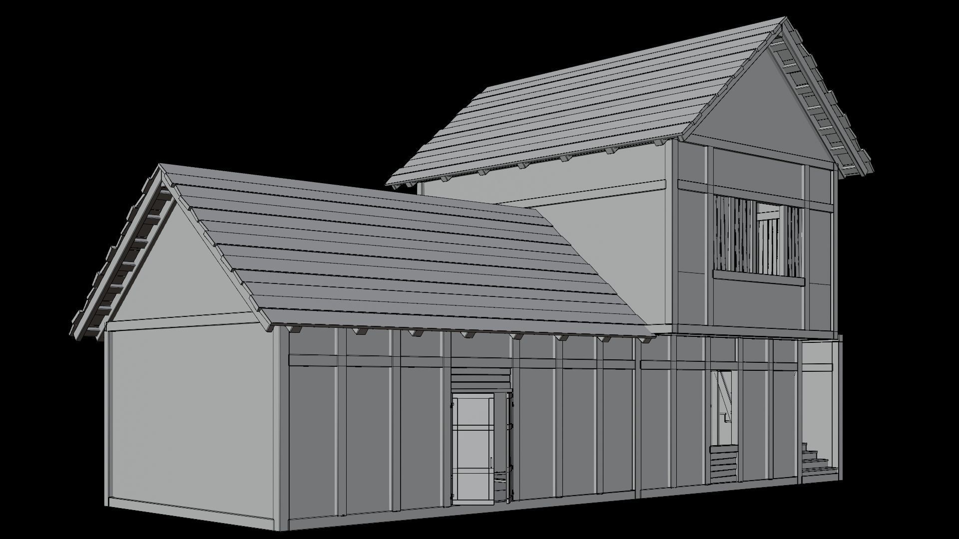 Medieval Village Pack  - 5 Assets - 4K Textures Game Ready Low-poly 3D model_14