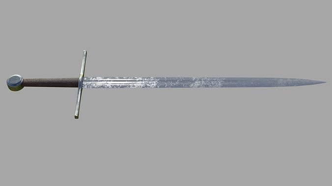 Medieval Sword Low-poly 3D model