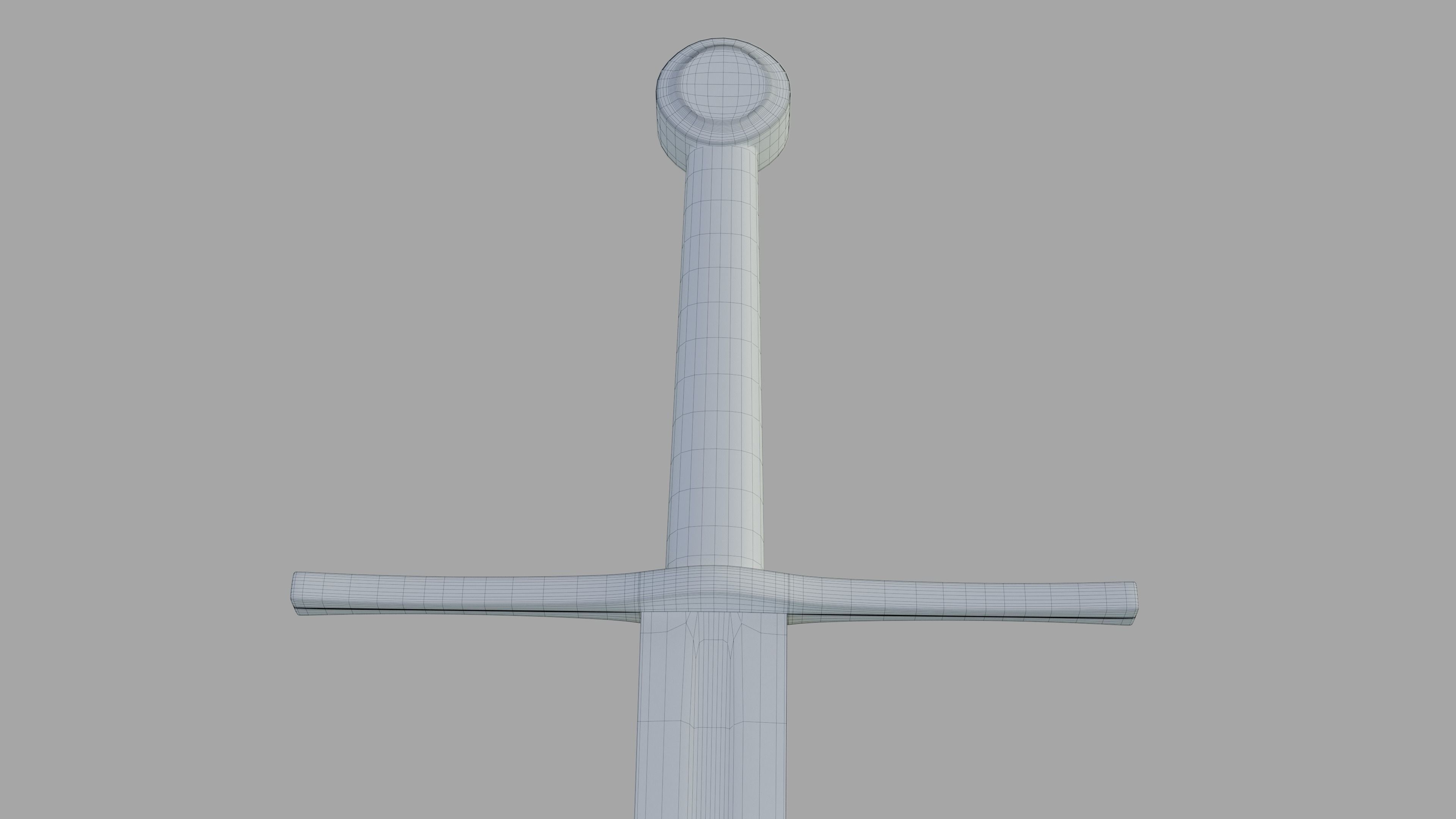 Medieval Sword Low-poly 3D model_6