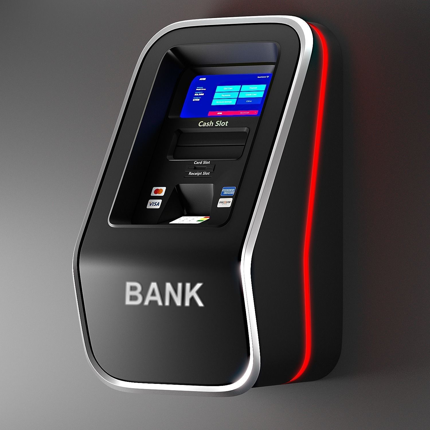 Atm Bank 3D model_2