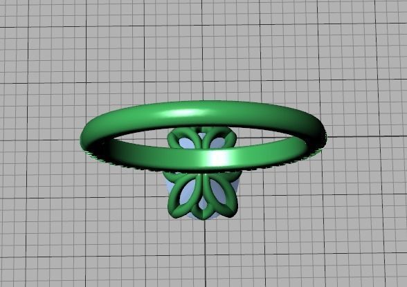 Zoe Engagement Solitaire Ring 9x7 Oval Stone 3Dmodel 3D print model_39