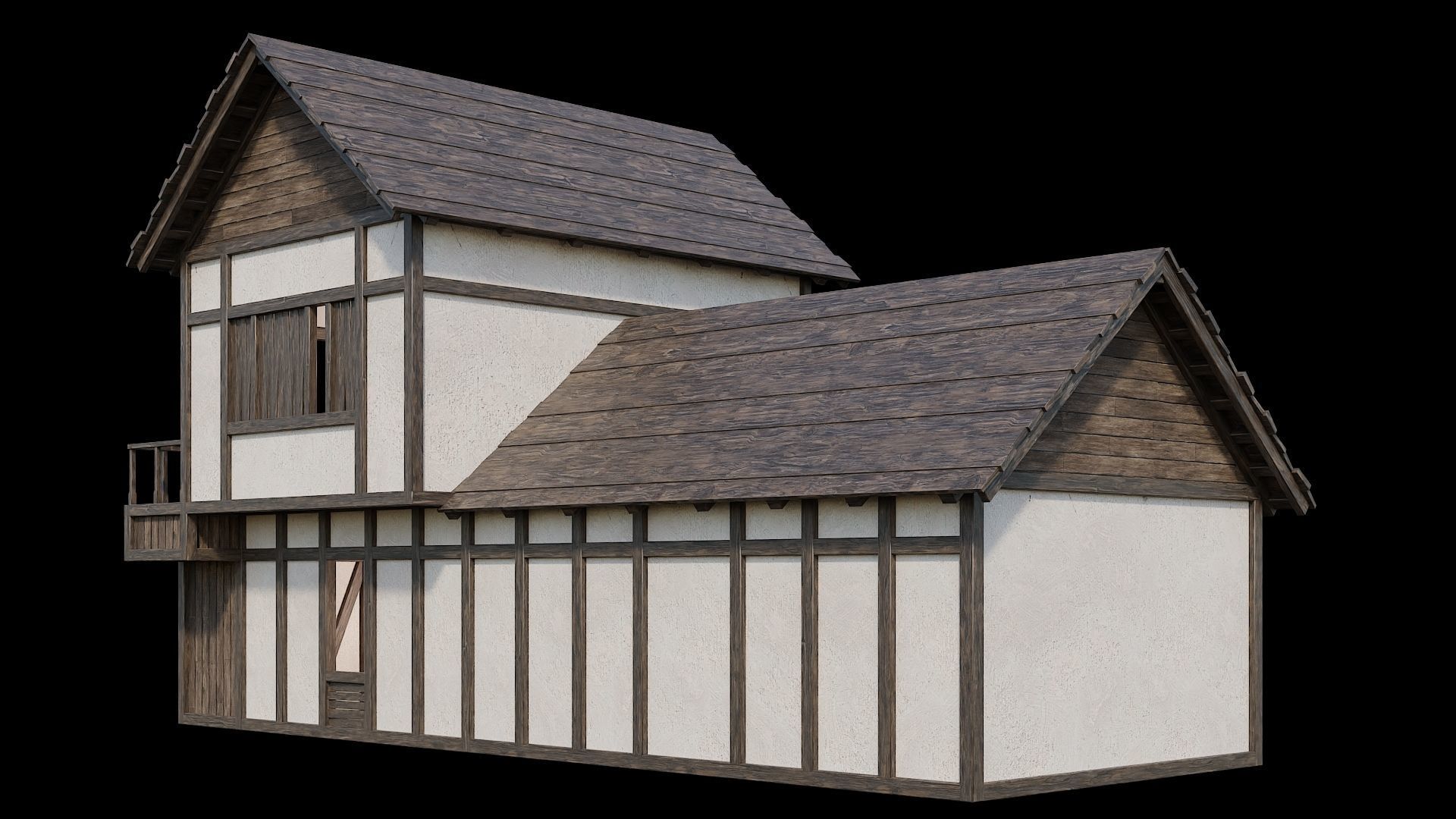 Medieval Village Pack  - 6 Assets - 4K Textures Game Ready Low-poly 3D model_2