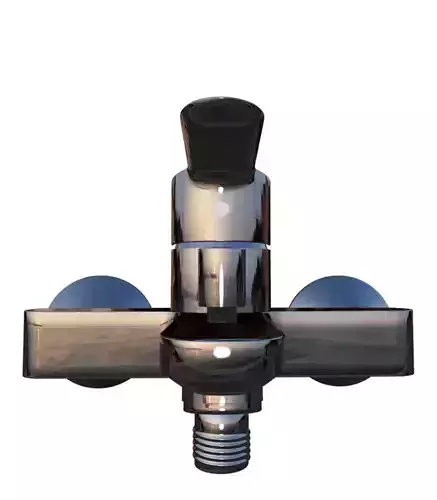 Grohe Product-faucet-BauEdge - 2-hole bath mixer Low-poly 3D model